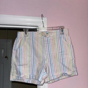 Rainbow Pinstripe Shorts 🌈